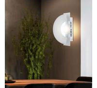 Applique Murale Treppenhauslampe Couloir LED Chrome Alu Verre Satiné