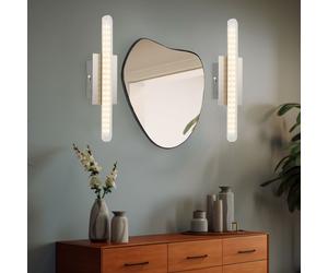 Applique Murale Treppenhauslampe LED Couloir Chrome L 30 CM 2er Set