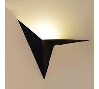 Applique Murale Triangle Minimaliste Moderne En Acier Inoxydable Créativité Décor Noir Mat Finition Chambre Lampe De Chevet Chambre D'enfant Liseuse 3W Applique Murale LED Pour Restaurant Bars Café Ap