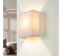 Applique Murale Up Down Grise À Tissu Métal E27 Chambre À Coucher Hall