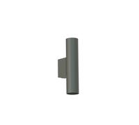 Applique Murale Up Down H: 18 Cm Ø 4 Cm Petit Gris 2X R35 GU10 Métal
