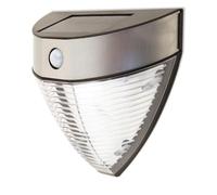 Applique murale - VELAMP - ARMOUR - LED solaire 200 lumen - Détecteur de mouvement - Étanche IP44