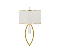 Applique Murale "Vienna" 50cm Blanc & Or