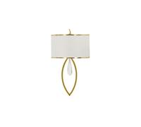 Applique Murale "Vienna" 50cm Blanc & Or
