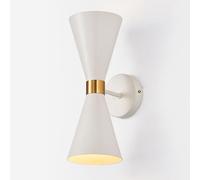 Applique Murale Vintage Classique Noir/Blanc, Lampe Murale créative en sablier, Moderne, Simple et câblée, Applique Murale d'intérieur, E14, éclairage Vertical et Bas pour Salon et Couloir