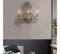 Applique Murale Vintage En Fer Pour Chambre D'Enfant, Applique Murale Vintage Française En Cristal, Applique Murale Pour Salon, Applique Murale Pour Salle À Manger, Applique Murale de Chevet Pour Cham