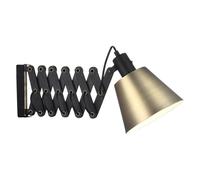 Applique murale vintage Halo Design, finition noire huilée/antique