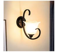 Applique Murale Vintage Industrielle en métal avec Abat-Jour en Verre pour Chambre à Coucher, luminaire décoratif d'intérieur, idéal pour Un Bar, Un Salon, Un Couloir, Un Restaurant ou Un ca