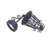 Applique murale vintage pour maisons de poupée 1/12 Noir creux Lampe murale pour projets de maquettes Maison de poupée Décoration miniature