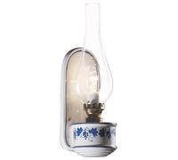 Applique Murale Wandleuchte Design Rétro Verre Céramique H:33 CM Blanc Bleu E14