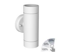 Applique murale WEDO pour extérieur blanc acier inoxydable IP44 Up & [EEK: F]