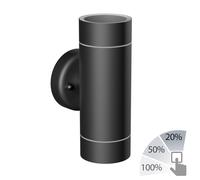 Applique murale WEDO pour extérieur noir acier inoxydable IP44 Up & [EEK: F]