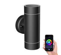 Applique murale WEDO pour l'extérieur noir mat acier inoxydable IP44 Up & [EEK: F]