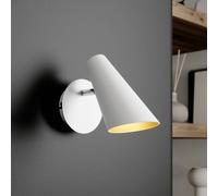 Lucande Applique Murale Wibke à intensité variable (Scandinave) en Blanc Métal e. a. pour Salon & Salle manger (1 lampe,à GU10), Lampe Eclairage Luminaire Mural