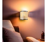 Applique murale Yaelle Lindby, dimmable, bois clair, Salon / Salle à manger, Bois, Scandinave, Applique Murale
