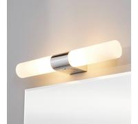 Applique murale ZIVA Lindby, dimmable, argenté, Salle de bain, Métal, Moderne, Applique Murale