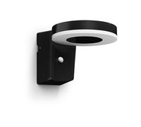Philips Applique murale solaire Zonal UltraEfficient ronde 1,3 W détecteur de mouvement IP44 noire