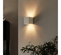 Applique murale Zuzana Arcchio, dimmable, blanc, Salon / Salle à manger, Aluminium, Moderne, Applique Murale