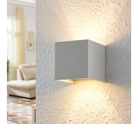 Applique murale Zuzana Arcchio, dimmable, blanc, Salon / Salle à manger, Aluminium, Moderne, Applique Murale