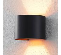 Applique murale Zuzana Arcchio, dimmable, noir, Salon / Salle à manger, Aluminium, Moderne, Applique Murale