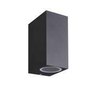 Applique Noire extérieure Rectangulaire double faisceau GU10 IP54
