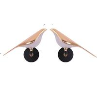 Applique nordique, design moderne en acrylique, options d'éclairage réglables, un oiseau-2pcs, interchangeable