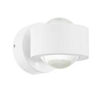 Applique ONO 2 LED 2X2,5W en aluminium blanc 90x0x80mm