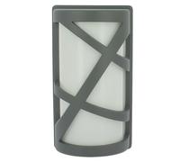 Applique OSAKA pour l'extérieur, de couleur Gris anthracite avec un diffuseur blanc, pour une ampoule E27, Jardin, Terrasse, Maison (OSAKA ANTHRACITE E27)