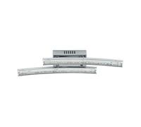 Applique PERTINI LED 2X3,3W en acier et aluminium chrome 60x0x330mm