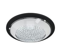 Applique/Plafonnier ACOLLA 1 LED 16W en acier noir D370mm