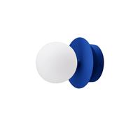 Applique/ Plafonnier Art Déco Bleu/ Blanc