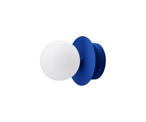 Applique/ Plafonnier Art Déco Bleu/ Blanc
