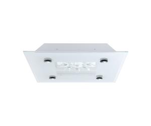 Applique/Plafonnier BENALUA 2 LED 18W en acier blanc 370x370x75mm