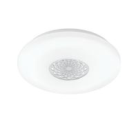 Applique/Plafonnier CAPASSO 1 LED 20W en acier blanc D400mm