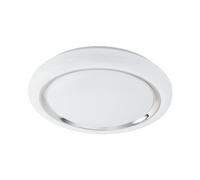 Applique/Plafonnier CAPASSO LED 20W en acier blanc D400mm