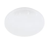 Applique/Plafonnier connectée FRANIA-A IP44 LED 12W en acier blanc D300mm