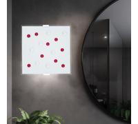 Applique Plafonnier Couloir Verre Satiné Cuisine Pierres Décoratives Rouge Clair