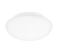 Eglo Plafonnier Ella - Diamètre : 28 cm - 1 Ampoule - en Acier et Verre Blanc Opale Mat - Pour Salon, Cuisine, Bureau, Couloir - Culot E27