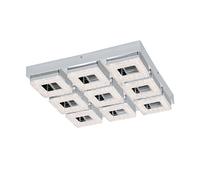 Applique/Plafonnier FRADELO LED 9X3,8W en acier chrome 440x440x70mm