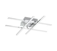 Applique/Plafonnier LASANA 1 LED 4X5,3W en acier chrome 500x500x95mm