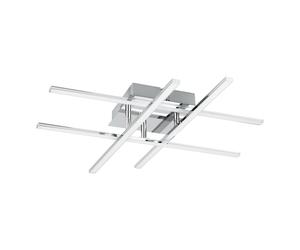 Applique/Plafonnier LASANA 1 LED 4X5,3W en acier chrome 500x500x95mm
