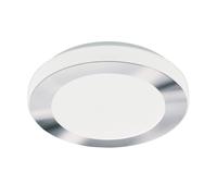 Applique/Plafonnier LED CARPI IP44 LED 3X3,6W en acier blanc et chrome D300mm