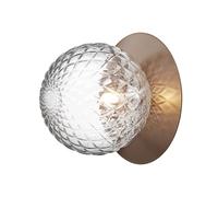 Applique/ Plafonnier Liila 1 Grand Bronze Foncé/ Transparent