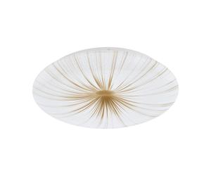 Applique/Plafonnier NIEVES 1 LED 19,5W en acier blanc D410mm
