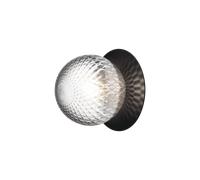 Applique/ Plafonnier Nuura Liila 1, Noir Moyen et Transparent Optique