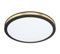 Applique/Plafonnier PESCAITO LED 10W en acier noir D280mm