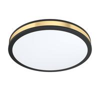 Applique/Plafonnier PESCAITO LED 19,5W en acier noir D380mm