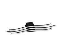 Applique/Plafonnier RONCADE 1 LED 21W en acier et aluminium noir 650x130x45mm