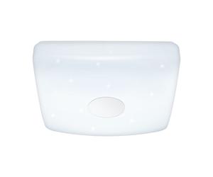 Applique/Plafonnier VOLTAGO 2 LED 20W en acier blanc 375x375x90mm