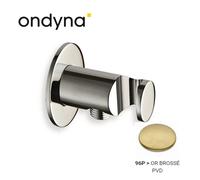 Applique Prise D'Eau Ronde Or Brosse HYDROTHERAPIE - CRISTINA ONDYNA PD44696P